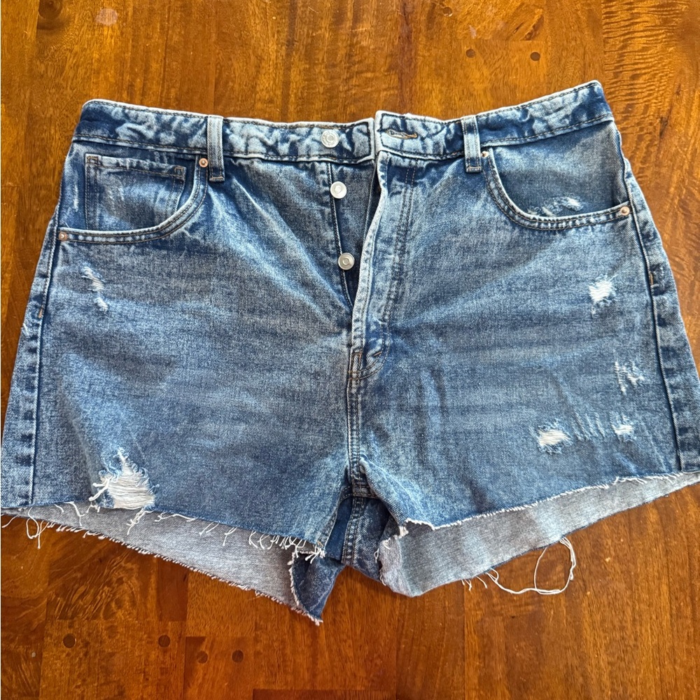 Wild Fable Blue Distressed Jean Shorts